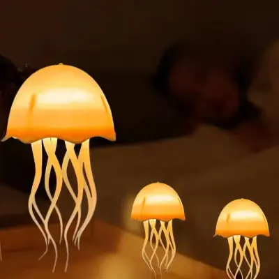 Luminária Água Viva Medusa Luz Colorida