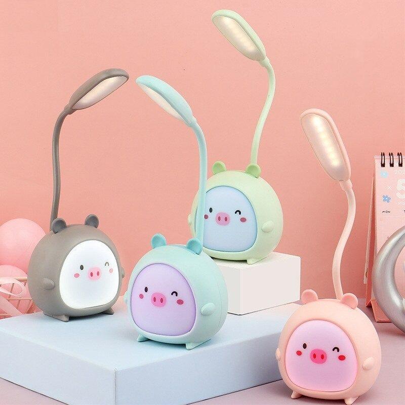 Luminária Abajur Led Colorido Bichinhos Bateria Recarregável Usb
