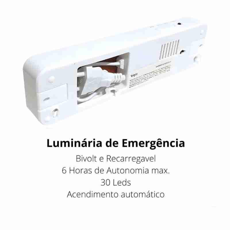 Luminária de Emergência 30 LEDs