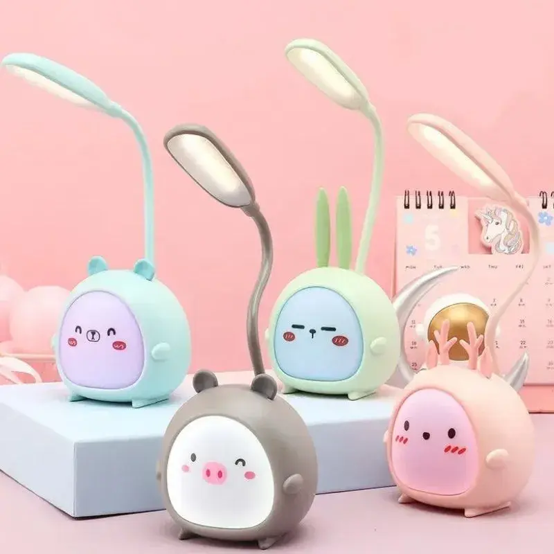 Luminária De Mesa Luz LED Bichinhos Recarregavel
