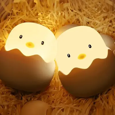 Luminaria Infantil Decorativa Casca De Ovo Silicone