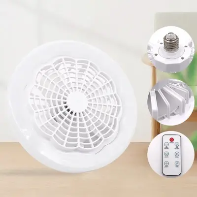 Luminária Lâmpada Led Ventilador De Teto C/ Controle Remoto