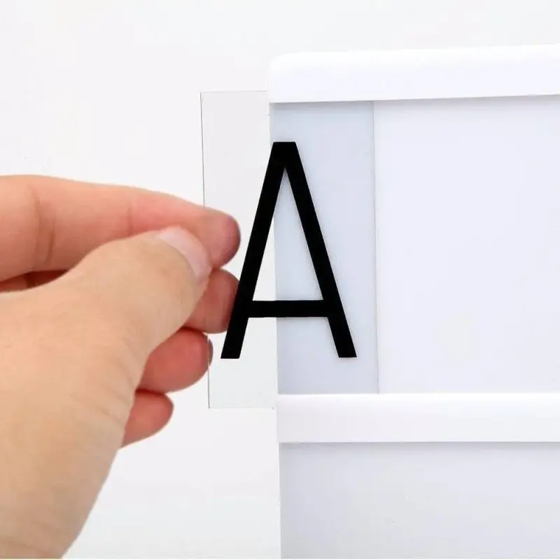 Luminária Letreiro de Cinema Light Box Led 96 Letras Números Ícones