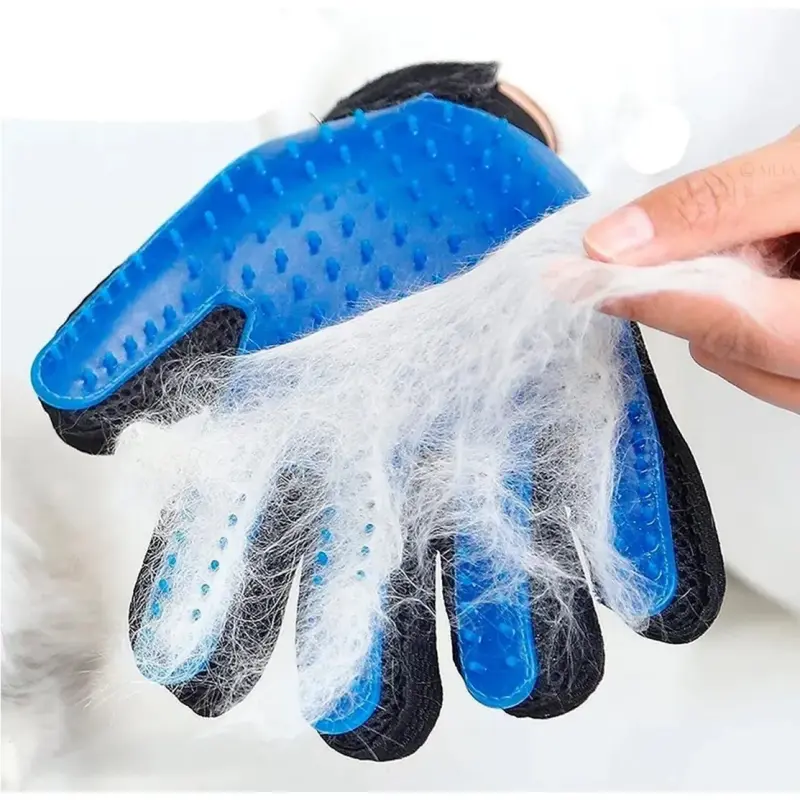Luva Pet Escova Tira Remove Pelo Cachorro Gato Nano Magnética