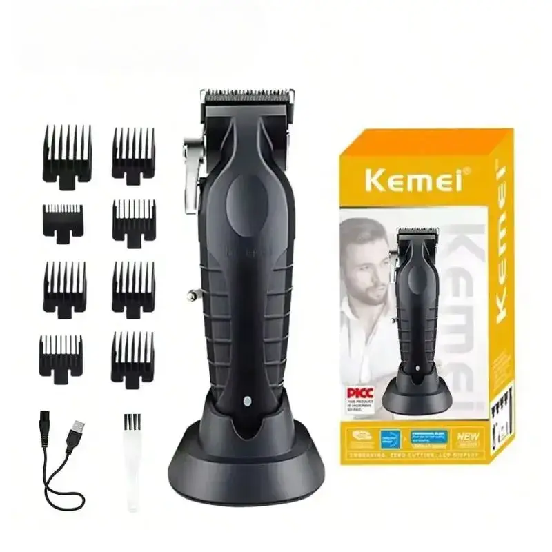 Máquina De Cabelo Profissional Original Sem Fio Recarregável Kemei 2296