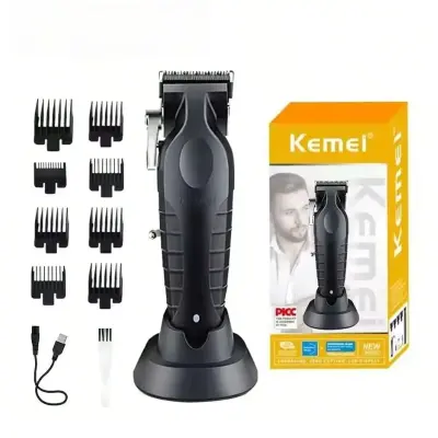 Máquina De Cabelo Profissional Original Sem Fio Recarregável Kemei 2296
