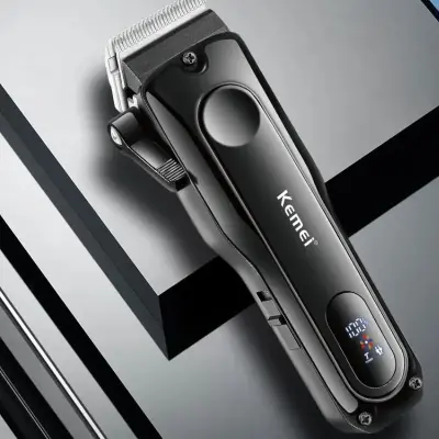 Máquina De Corte Profissional Turbo Com Base De Carga Kemei 5082
