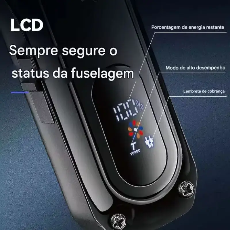 Máquina De Corte Profissional Turbo Com Base De Carga Kemei 5082
