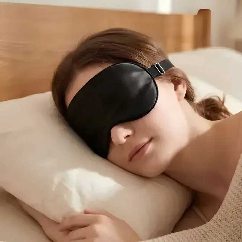 Máscara de Dormir 3D com Espuma de Memória e Seda Gelada