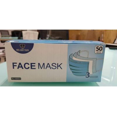 Máscara Descartável de Proteção Tripla Rosa – Face Mask – Caixa com 50 Unidades