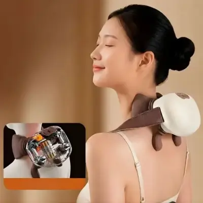 Massageador Térmico Portátil para Ombros, Pescoço e Costas