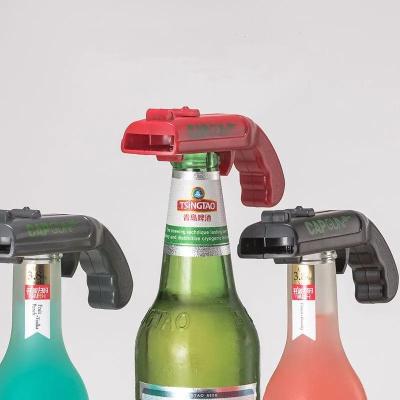 Mini Arma Abridor De Garrafa de Cerveja Atira Tampas Cap Gun