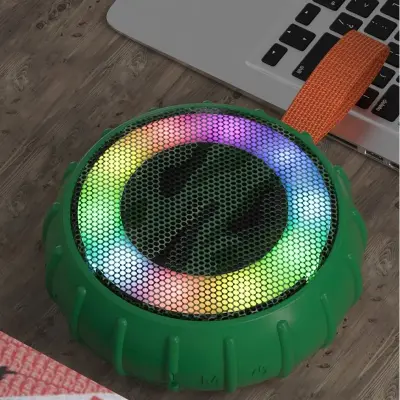 Mini Caixa Som Emborrachada Potente Bluetooth Resistente A Água