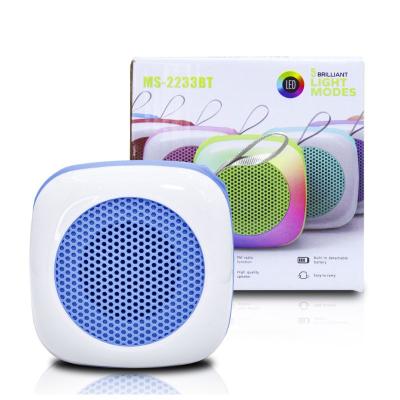 Mini Caixinha De Som Colorida Bluetooth Com LED RGB Portátil