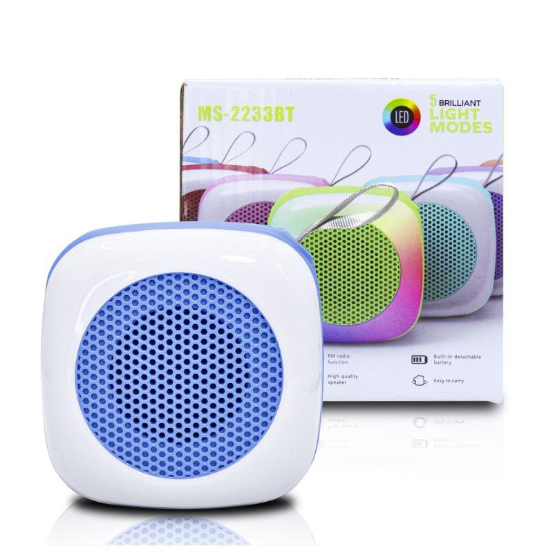 Mini Caixinha De Som Colorida Bluetooth Com LED RGB Portátil