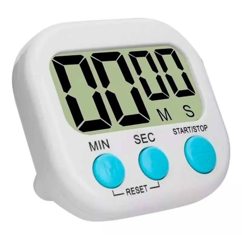 Mini Cronometro Timer Temporizador Relógio Despertador LCD Digital Cozinha