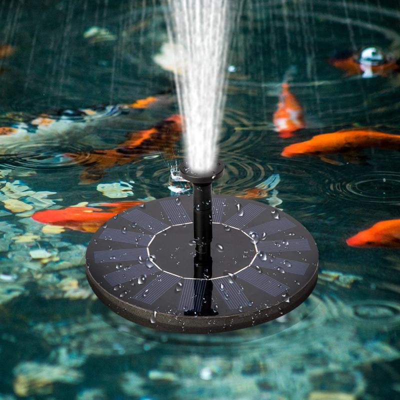Mini Fonte de Água de Energia Solar Flutuante