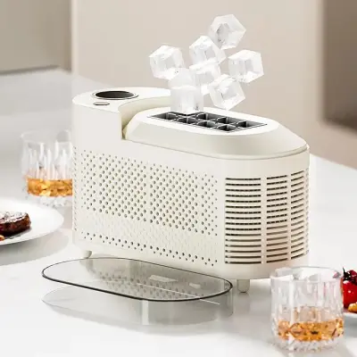 Mini Máquina de Fabricar Gelo Doméstica Portátil