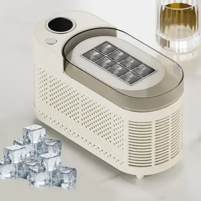Mini Máquina de Fabricar Gelo Doméstica Portátil