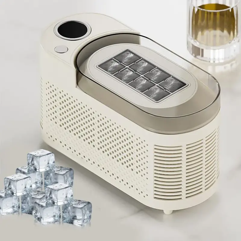 Mini Máquina de Fabricar Gelo Doméstica Portátil