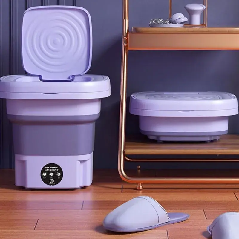 Mini Maquina Lava Roupas Portátil Dobrável – 9 Litros