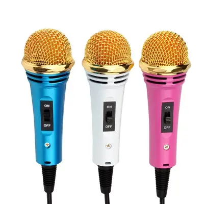 Mini Microfone Para Smartphones e Computador Com Fio Portátil DT-308