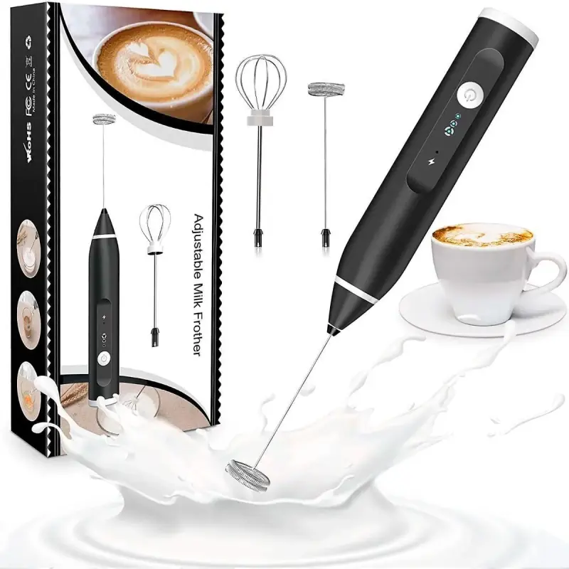 Mini Mixer Misturador Batedor Ovos e Bebidas Elétrico Recarregável