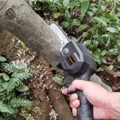 Mini Motoserra Elétrica 24v Bivolt Recarregável Portatil