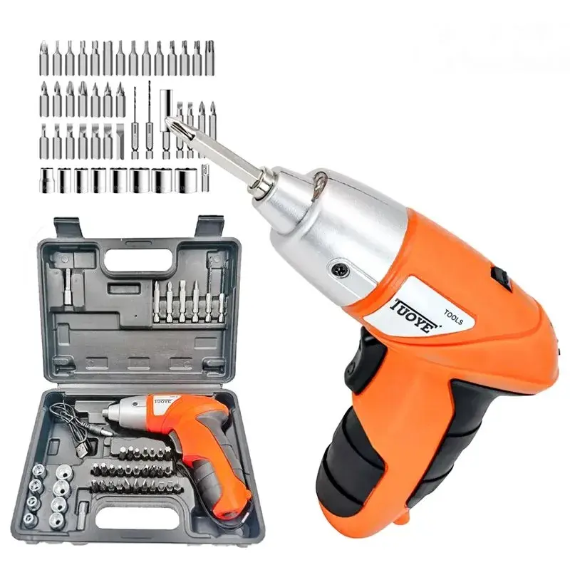 Mini Parafusadeira Eletrica Sem Fio Bivolt 45pçs + Maleta