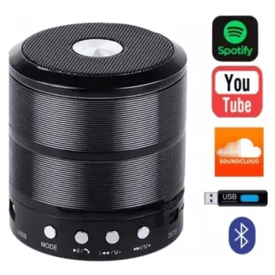 Mini Speaker Caixa de Som Bluetooth Portátil WS-887