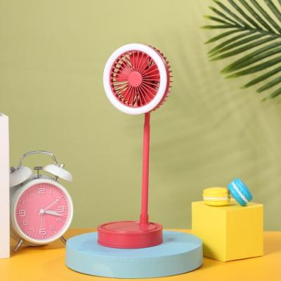 Mini Ventilador com 3 Velocidades USB Portátil Led e Base Flexível 360º