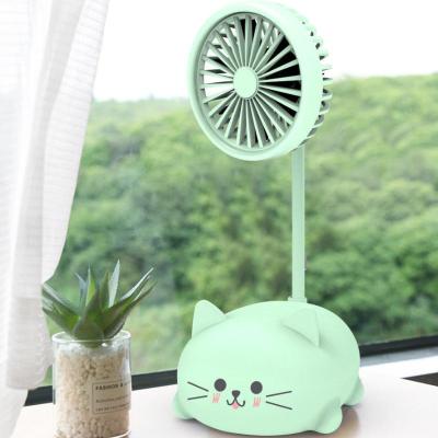 Mini Ventilador De Mesa Portatil USB Recarregável Gatinho