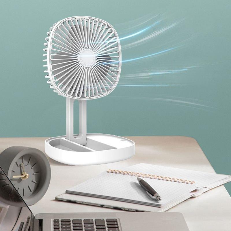 Mini Ventilador de Mesa Retrátil Dobrável