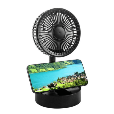 Mini Ventilador de Mesa Retrátil Dobrável Bateria e Usb
