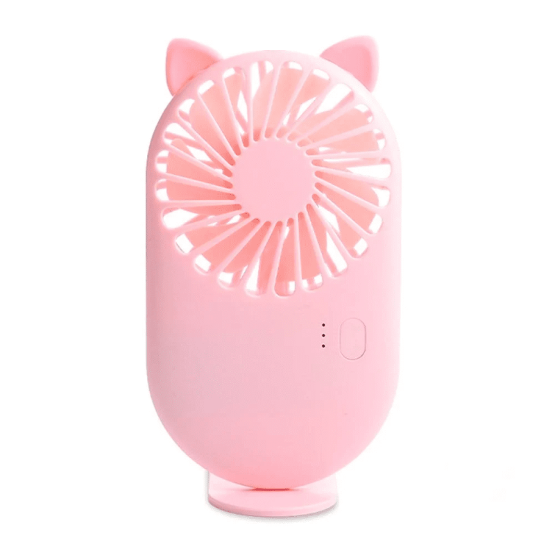 Mini Ventilador Portátil 3 Velocidades Orelha Gatinho