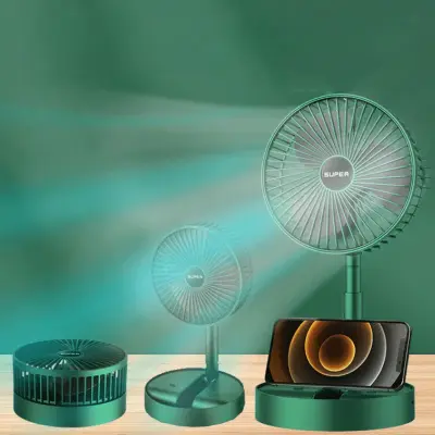 Ventilador Mesa Dobrável Reclinável Silencioso