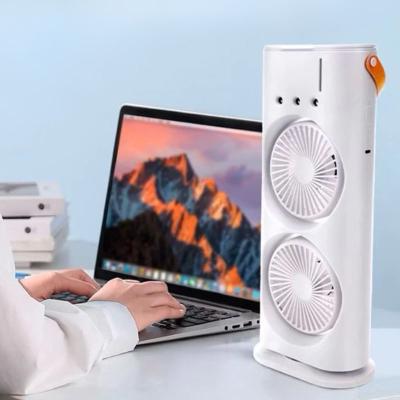 Mini Ventilador Umidificador Portátil Duplo