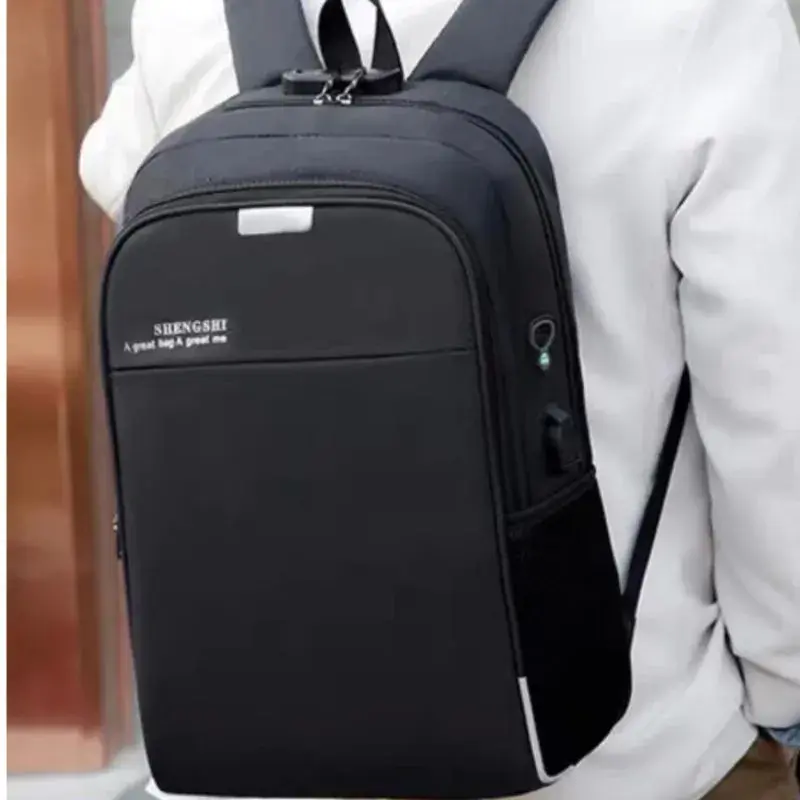 Mochila Notebook Anti Furto Com Cadeado E Entrada Fone De Ouvido E USB