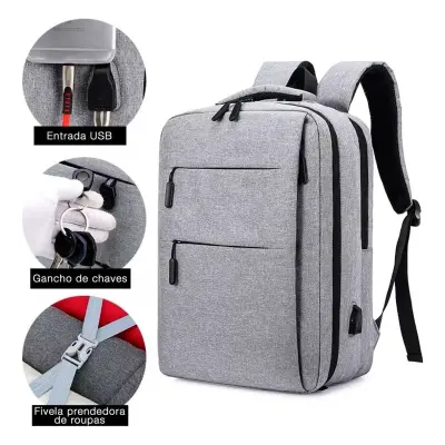 Mochila Slim Notebook Executiva Universitária Escolar