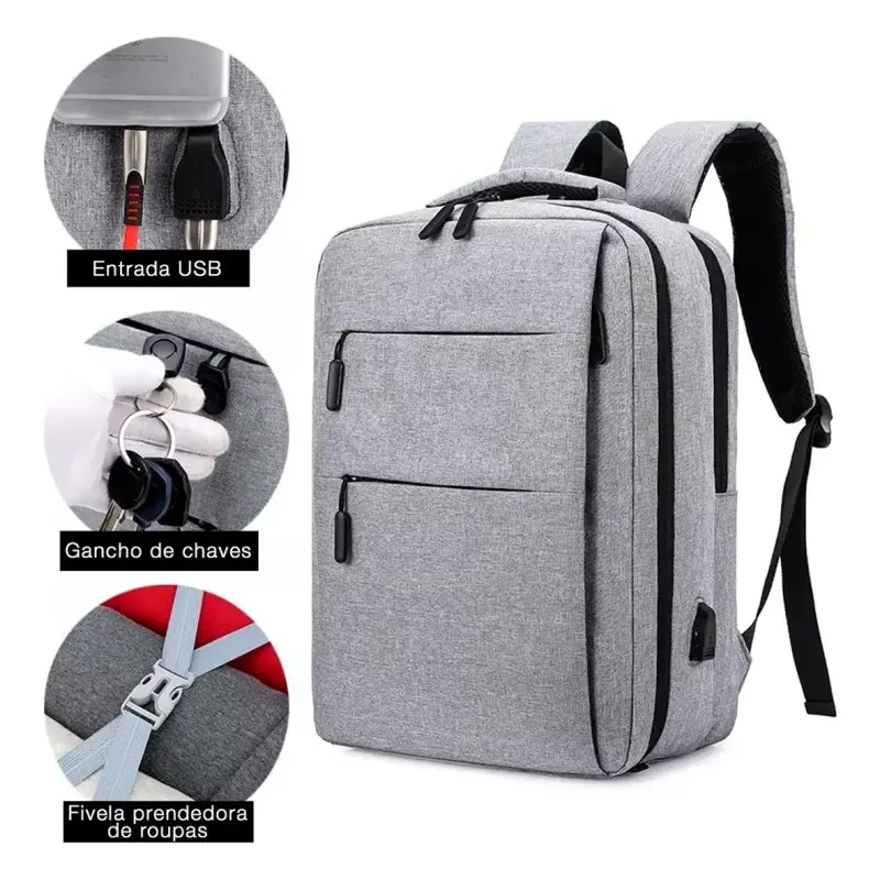 Mochila Slim Notebook Executiva Universitária Escolar