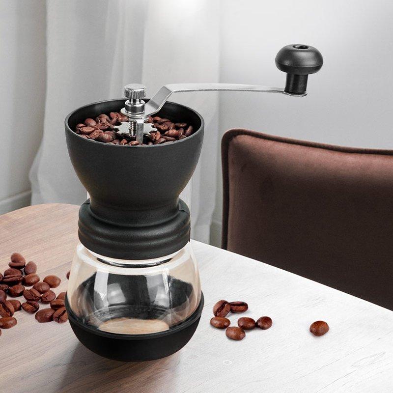 Moedor De Café Manual Com Recipiente de Vidro