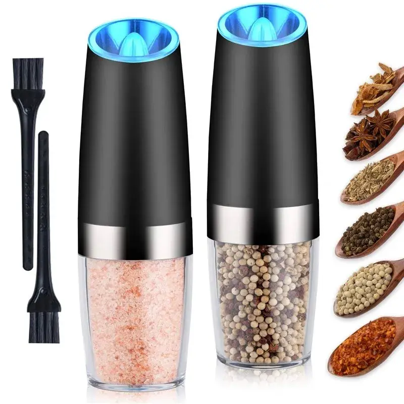 Moedor De Pimenta E Tempero Elétrico Automático Sensor LED