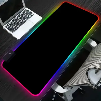 Mouse Pad Gamer RGB Grande com Led Colorido na Borda – 80x30cm