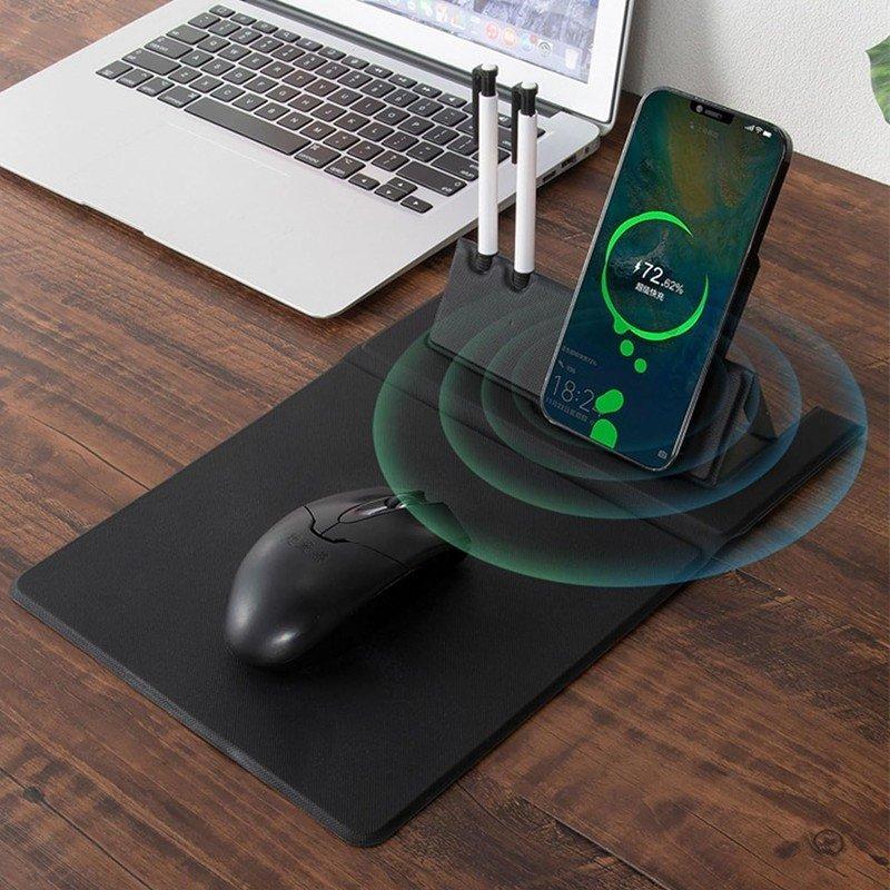 Mousepad Com Carregador Sem Fio Por Indução