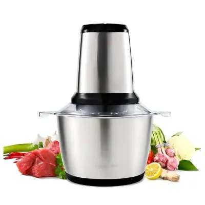 Multiprocessador Elétrico Triturador De Carne, Alho, Legumes – 2 L