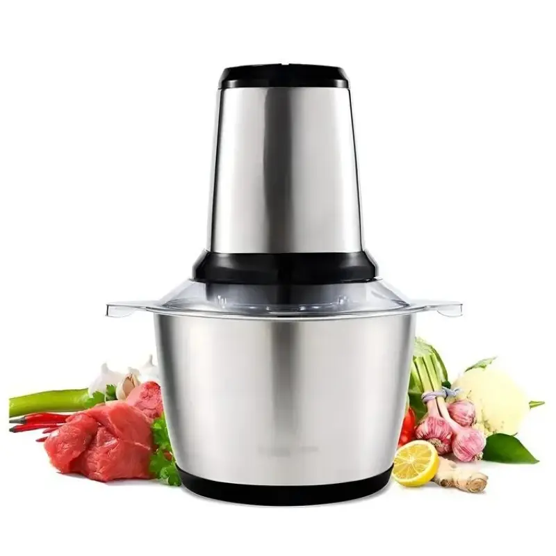 Multiprocessador Elétrico Triturador De Carne, Alho, Legumes – 2 L