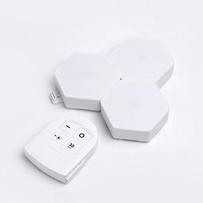 Lâmpadas Luz Led Hexagonal Colmeia de Parede com Controle Remoto