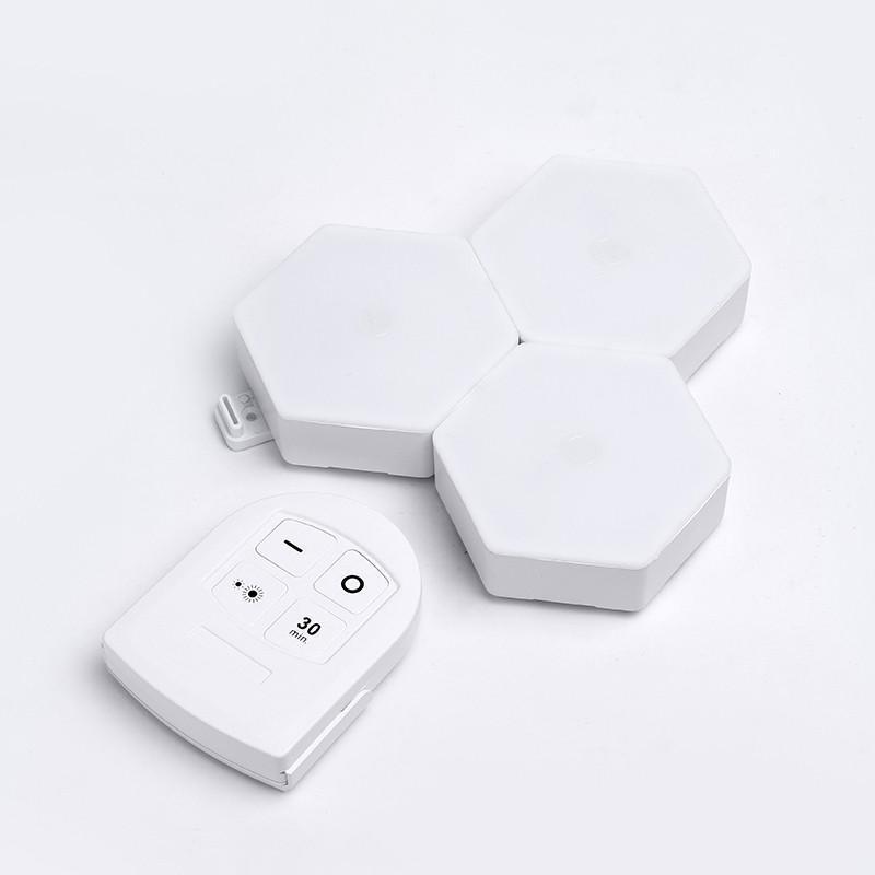 Lâmpadas Luz Led Hexagonal Colmeia de Parede com Controle Remoto