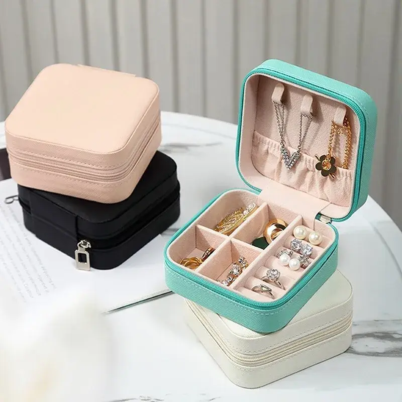 Necessaire Mini Porta Joias Portátil Estojo Com Zíper
