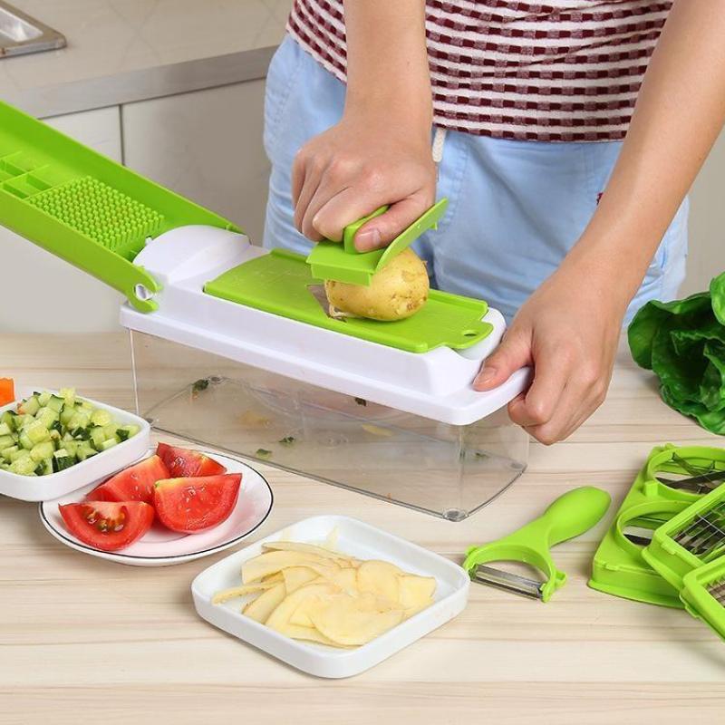 Nicer Dicer Plus Cortador Fatiador e Ralador de Legumes Verduras Frutas